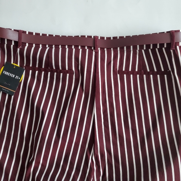Forever 21 Plus Striped Belted Ankle Pants, 3X - Picture 6 of 8